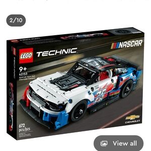 LEGO Technic NASCAR Chevrolet Camaro in Red, Blue, and White